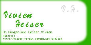 vivien heiser business card